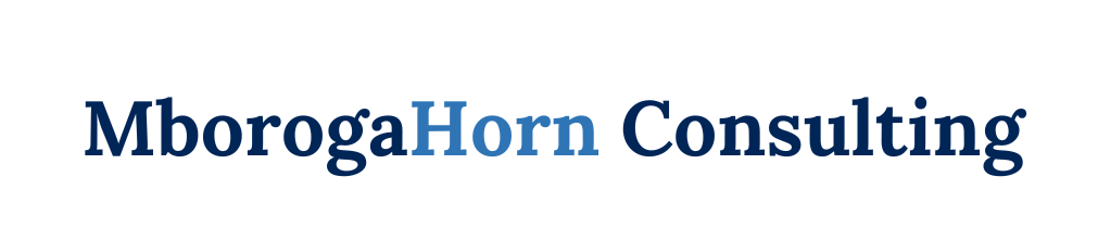 Mboroga Horn Consulting logo, in blue with 'Horn' highlighted